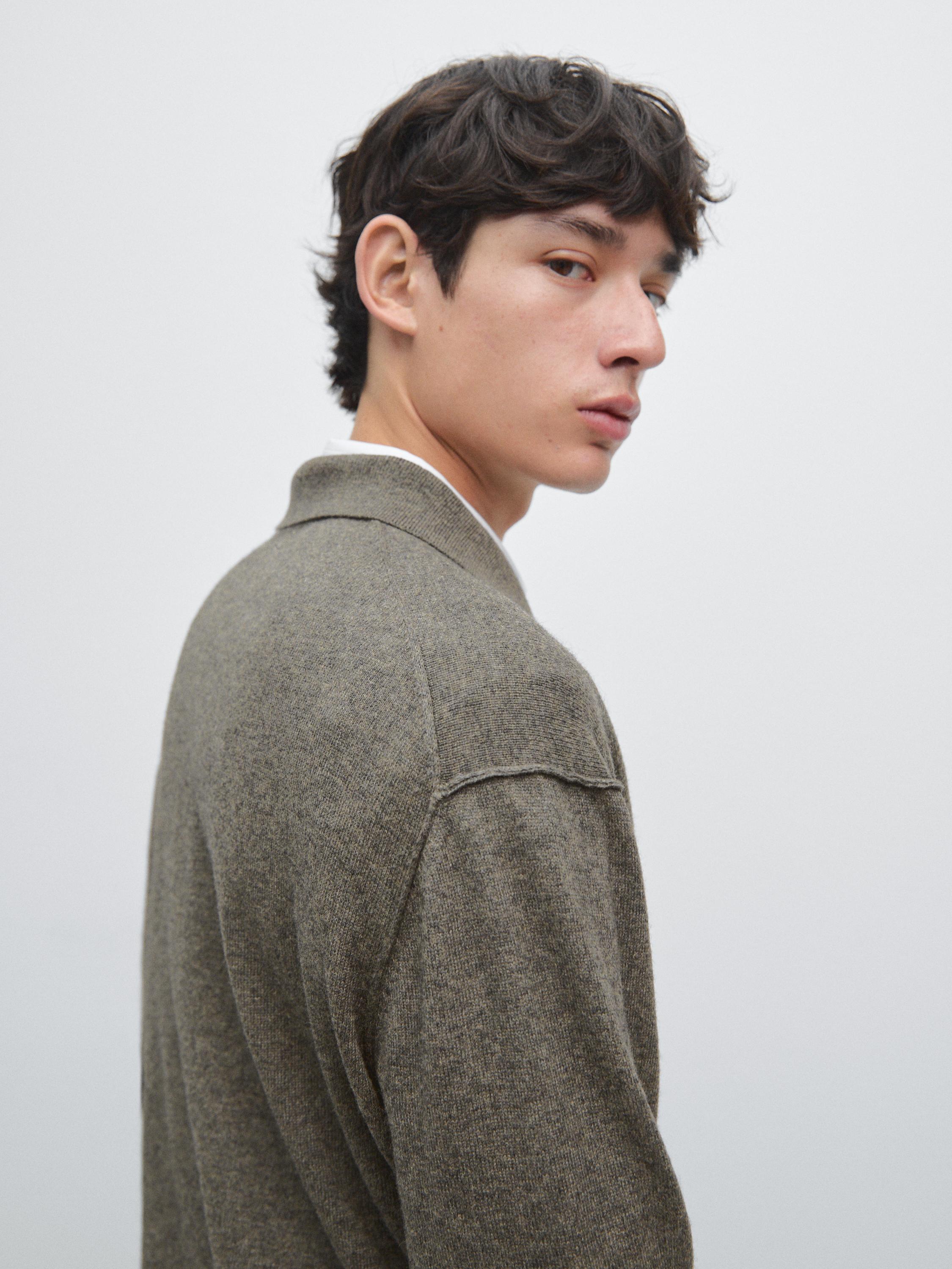 Yak wool blend knit sweater