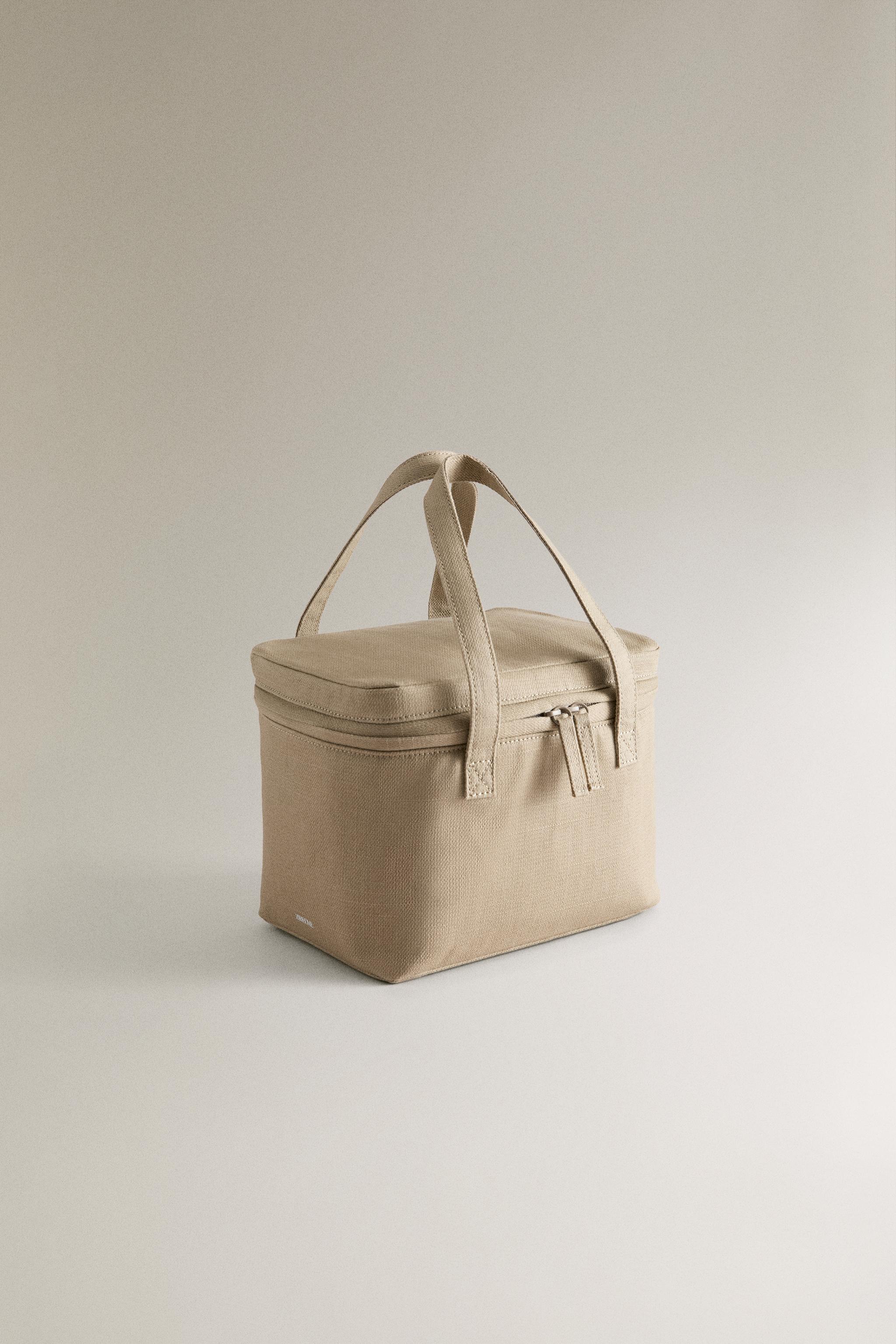 PORTABLE LUNCH BAG — Light beige