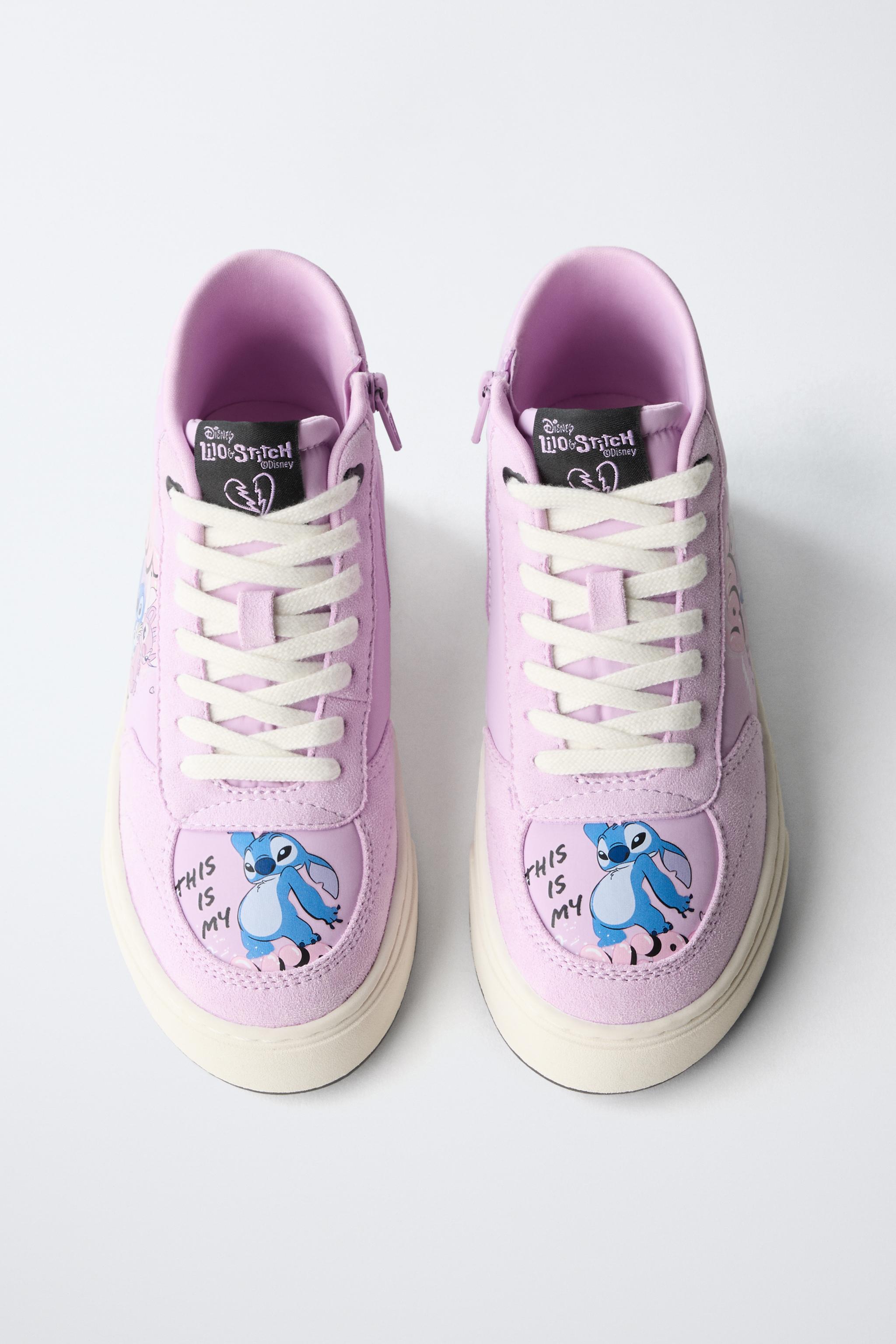 Disney - ストロベリー LILO & STITCH © DISNEY HIGH-TOP SNEAKERS - Purple | ZARA