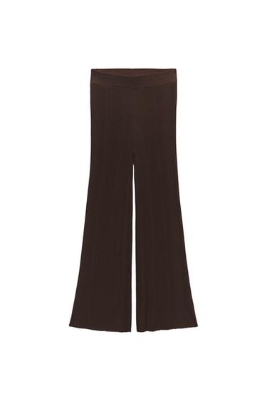 STRUCTURED KNIT PANTS