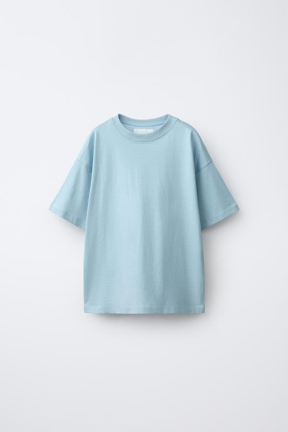 CAMISETA LISA - Azul-claro da Zara - Imagem 0