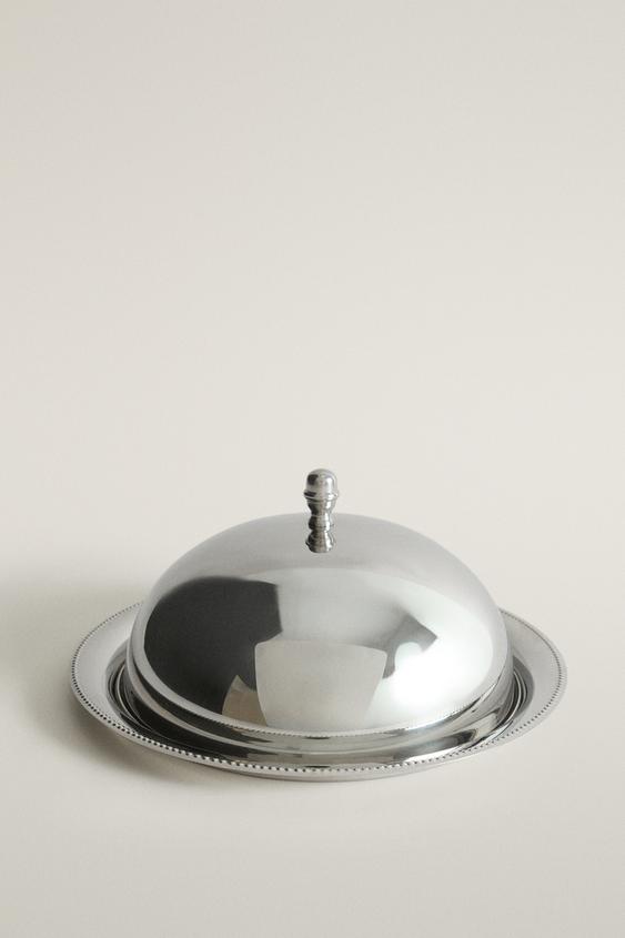 STAINLESS STEEL TRAY WITH CLOCHE - Steel by Zara - Image 0