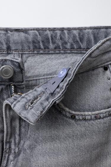 JUPE-SHORT EN JEAN AVEC CLOUS - Pierre de Zara - Image 3