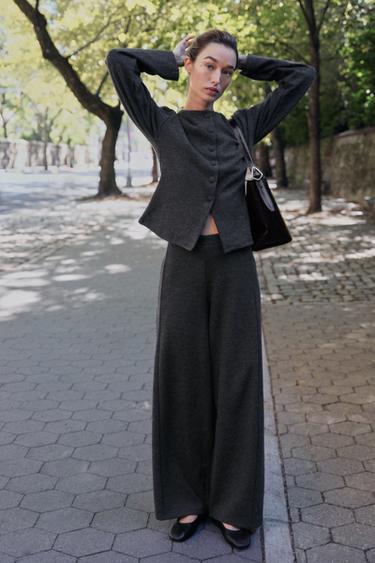SOFT VOLUME PANTS — Anthracite grey 2