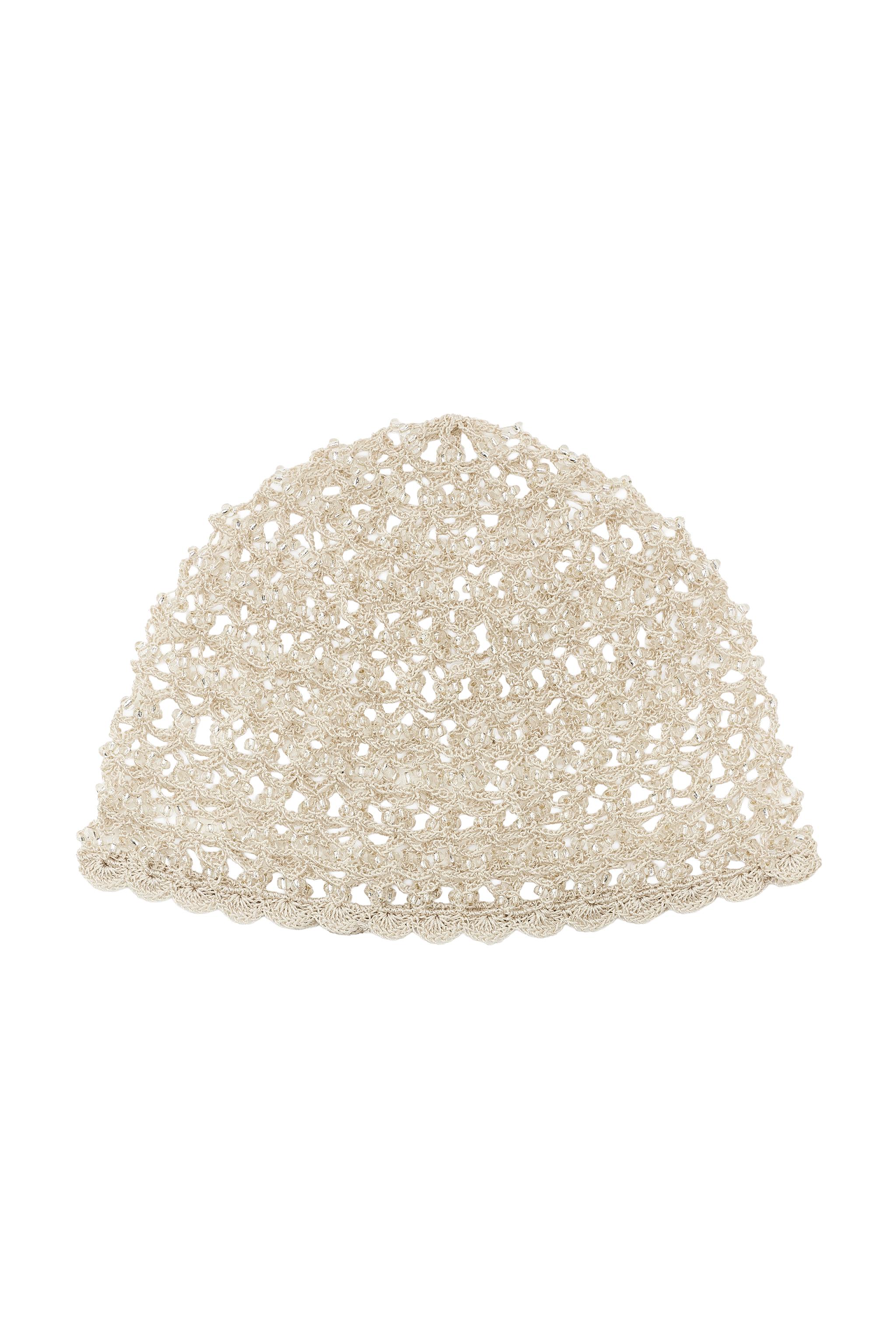 BEADED CROCHET SKULLCAP - Ecru | ZARA Canada