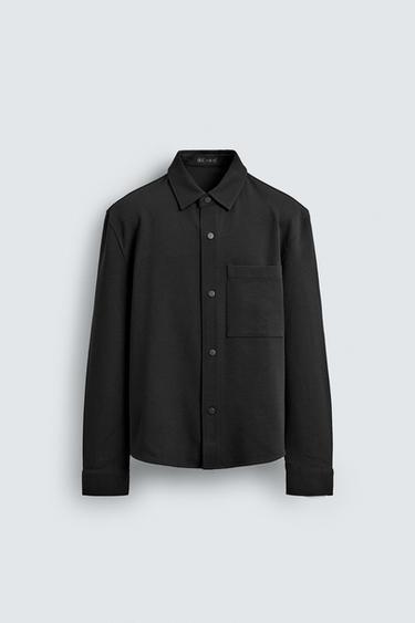COMFORT NON-IRON OVERSHIRT - Black by Zara