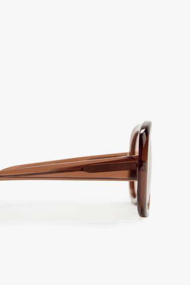 LIMITED EDITION SHIELD SUNGLASSES - Brown by Zara - Image 4