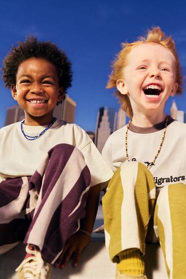 PALM TREE AND SUN PRINT T-SHIRT - Mid-ecru by Zara - Image 4