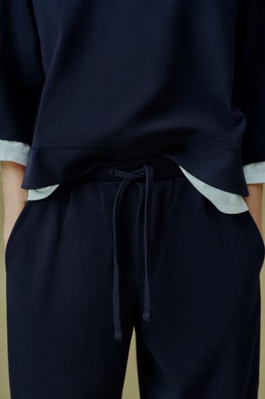 BALLOON TROUSERS - Navy blue by Zara - Image 2