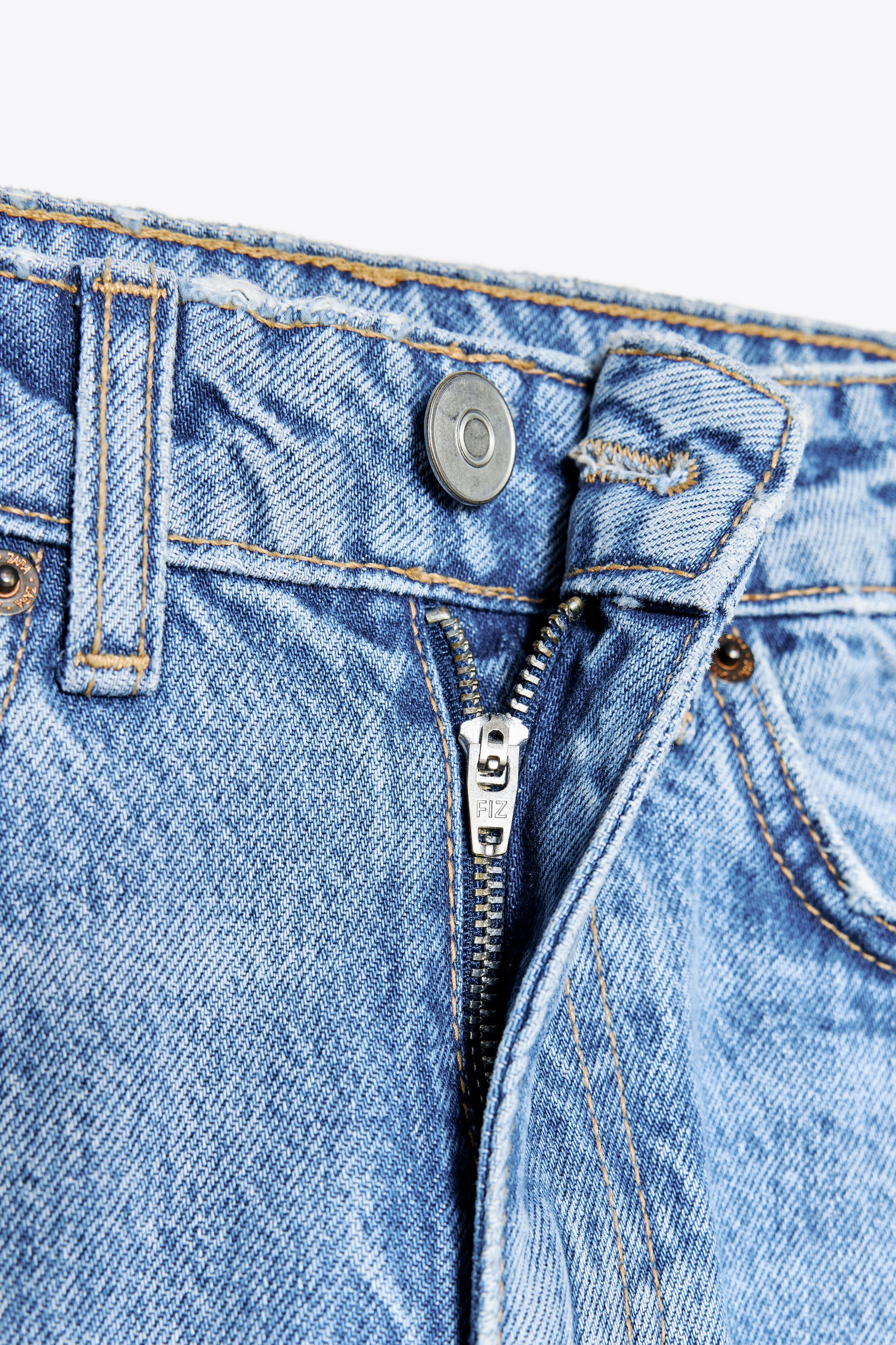 HIGH-WAISTED TRF MOM FIT JEANS