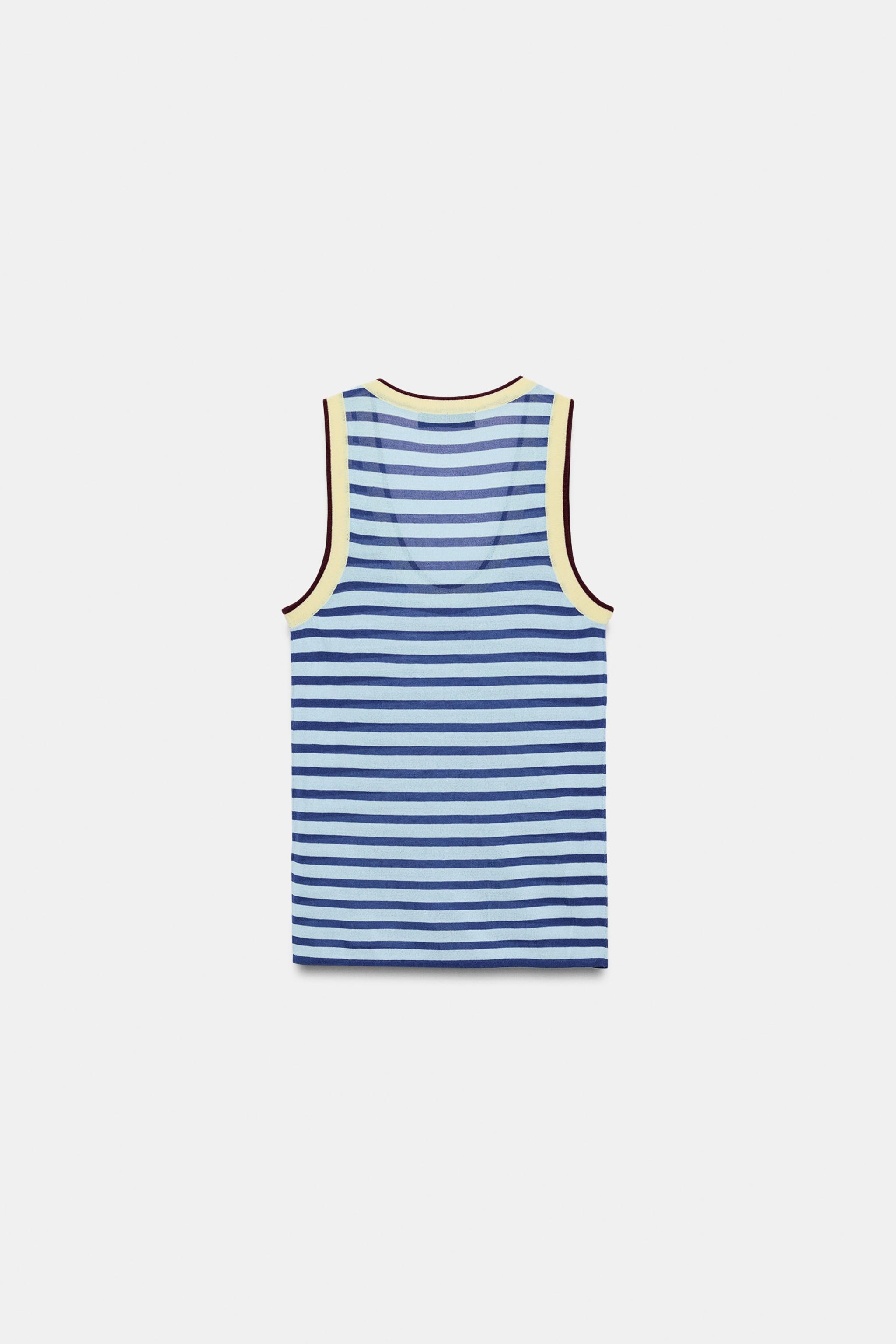 STRIPED KNIT TOP