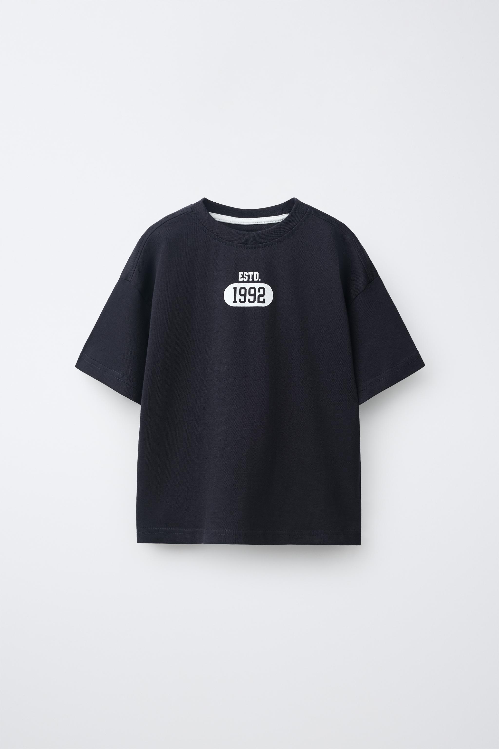 PRINTED JOGGING T-SHIRT - Blue | ZARA United States