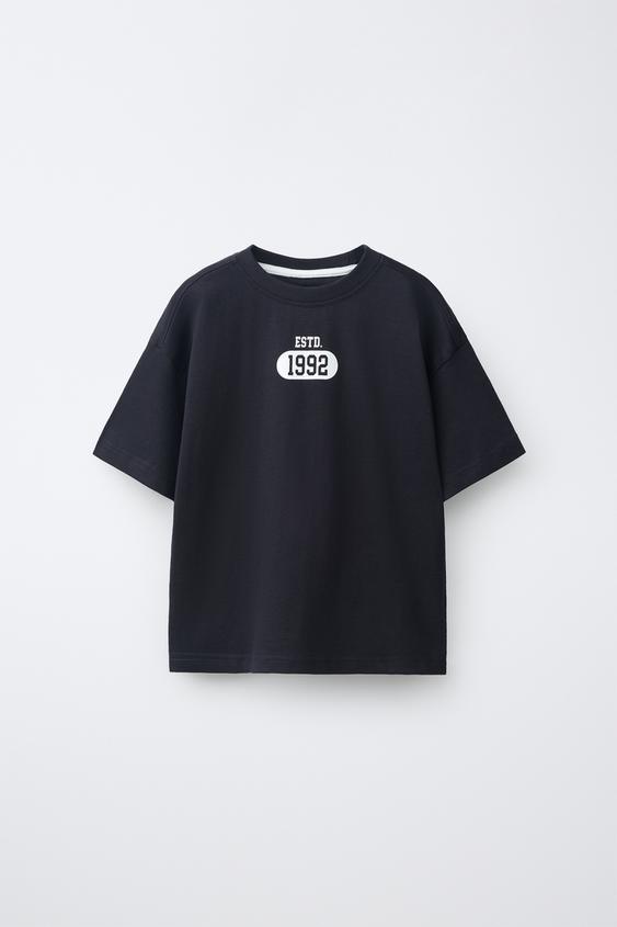 CAMISETA JOGGING ESTAMAPADA - Azul de Zara - Imagen 0