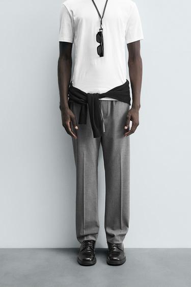 PANTALÓN JOGGER BÁSICO - Gris Antracita de Zara