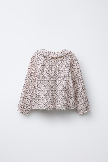 CHEMISE À IMPRIMÉ FLEURI - Écru de Zara - Image 1