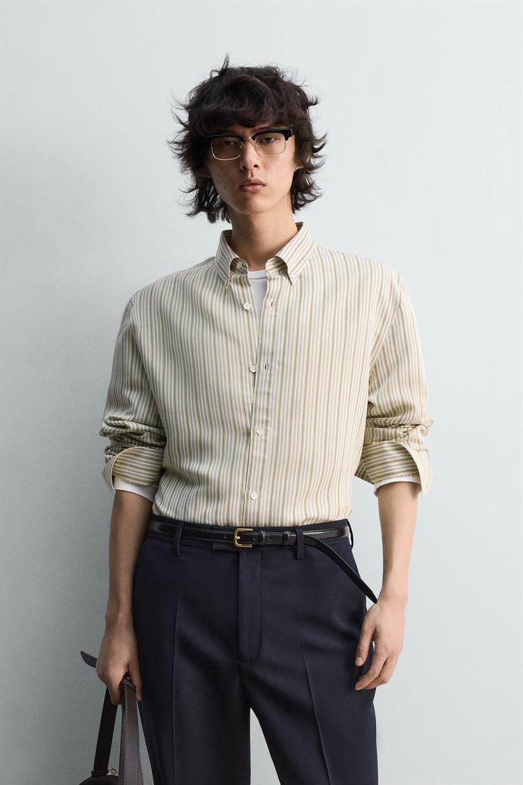 ZARA RELAXED FIT STRIPED SHIRT