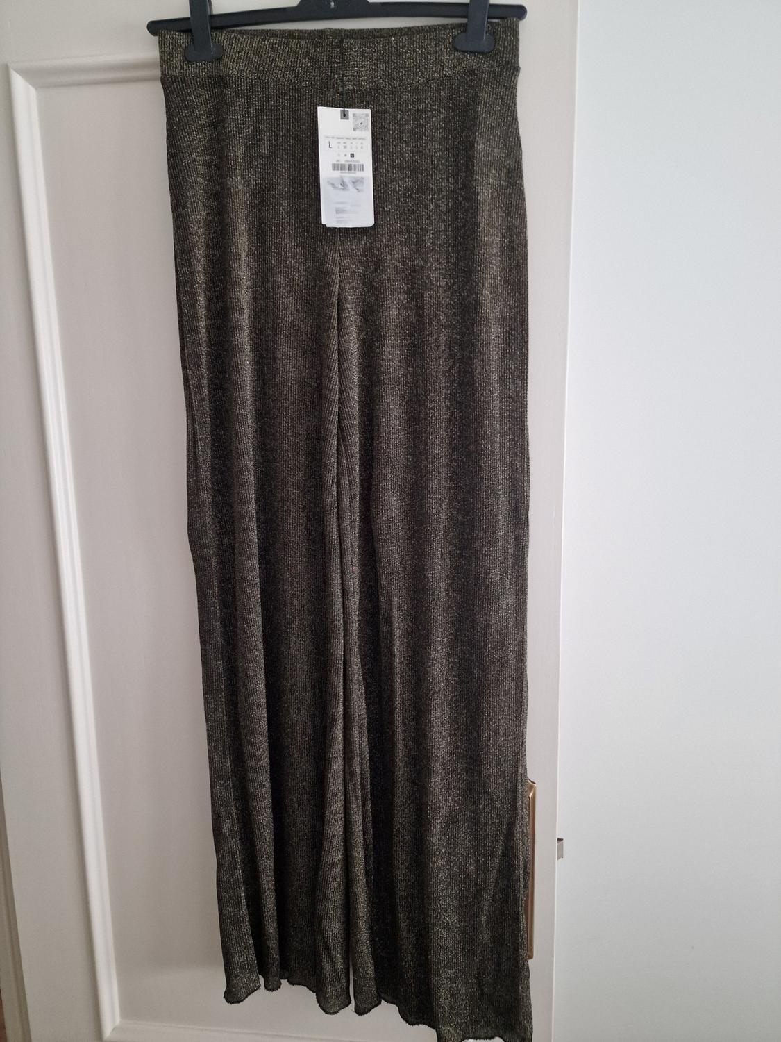 METALLIC THREAD TROUSERS