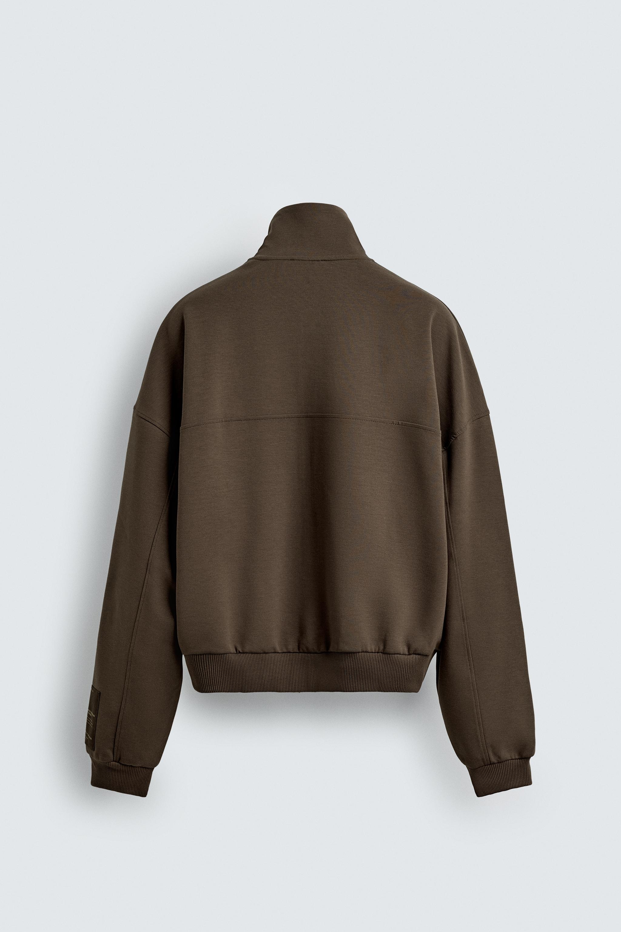 ZARA ウールジャケット EUR S ZW COLLECTION WOOL JACKET WITH ZIP - Ecru | ZARA United States
