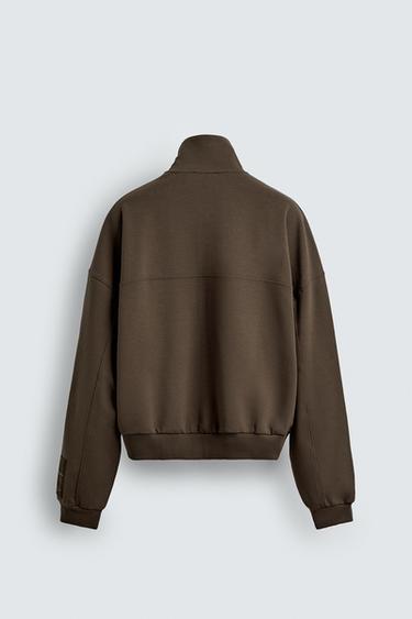 INTERLOCK LABEL JACKET - Chocolate by Zara - Image 7