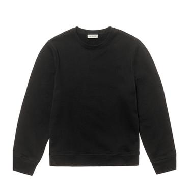 Zara HEAVYWEIGHT CREWNECK SWEATSHIRT - Black