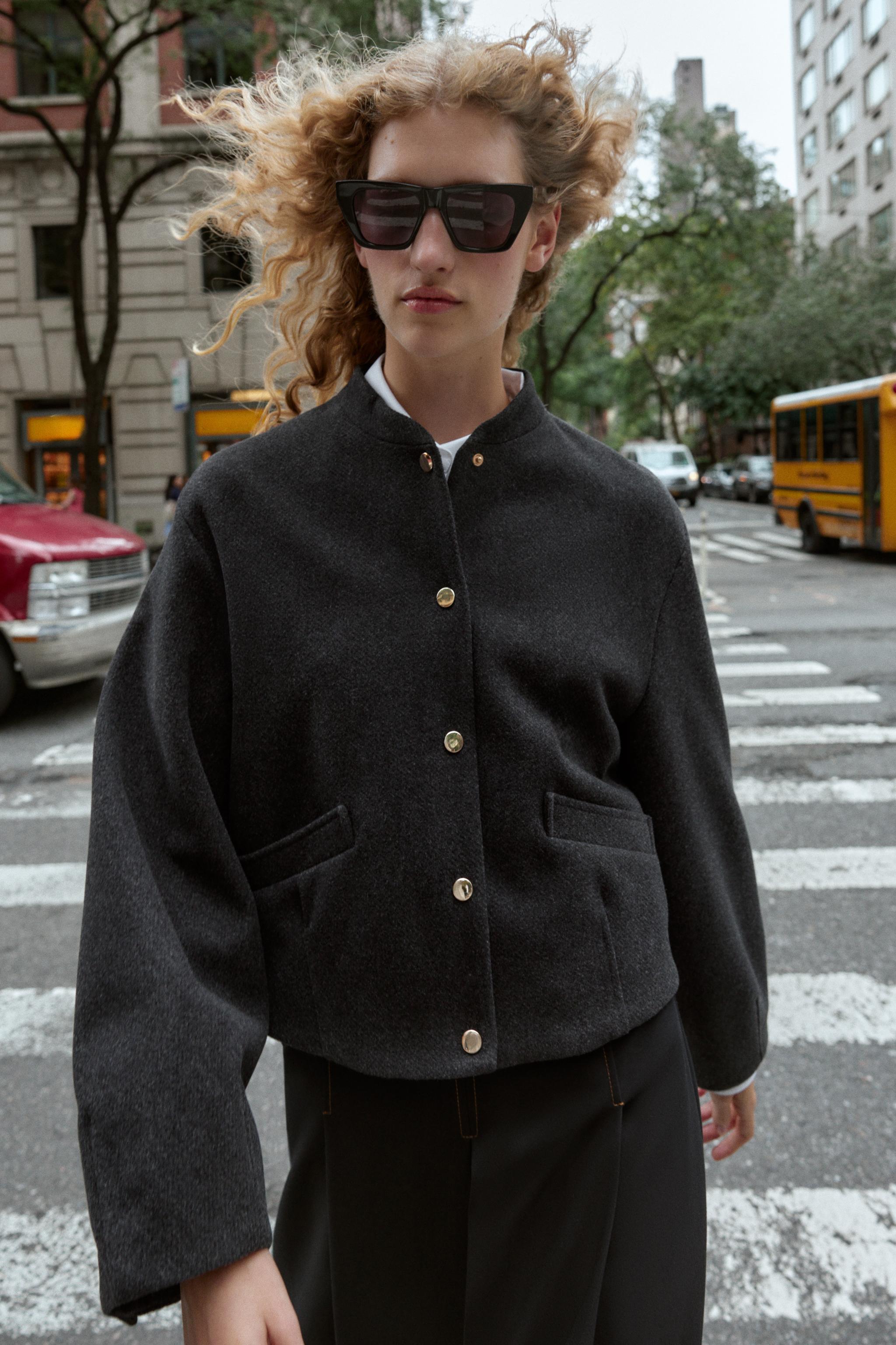格安⭐︎ZARAマッチングボンバーコート　XS ZARA MANTECO コラボ マッチングボンバーコートXS