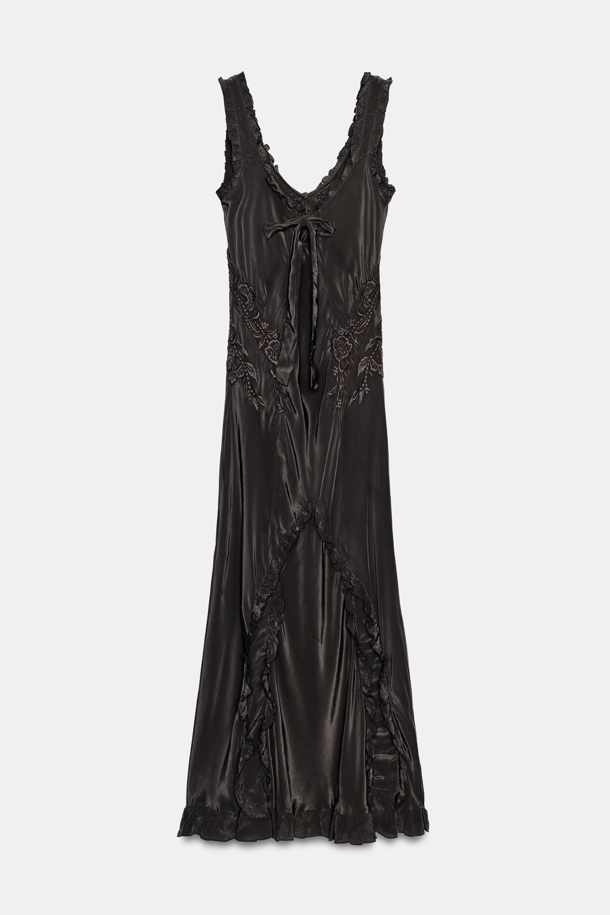 EMBROIDERED LONG DRESS ZW COLLECTION