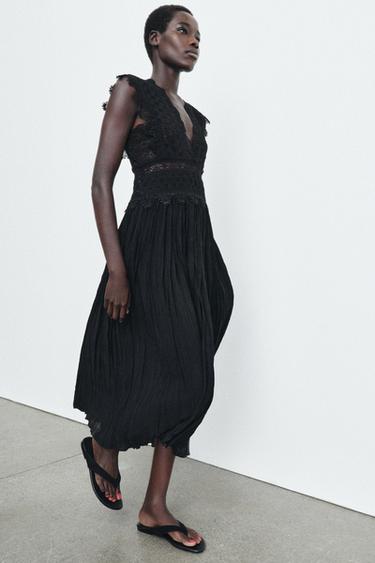 ROBE EN DENTELLE ZW COLLECTION - Noir de Zara - Image 3