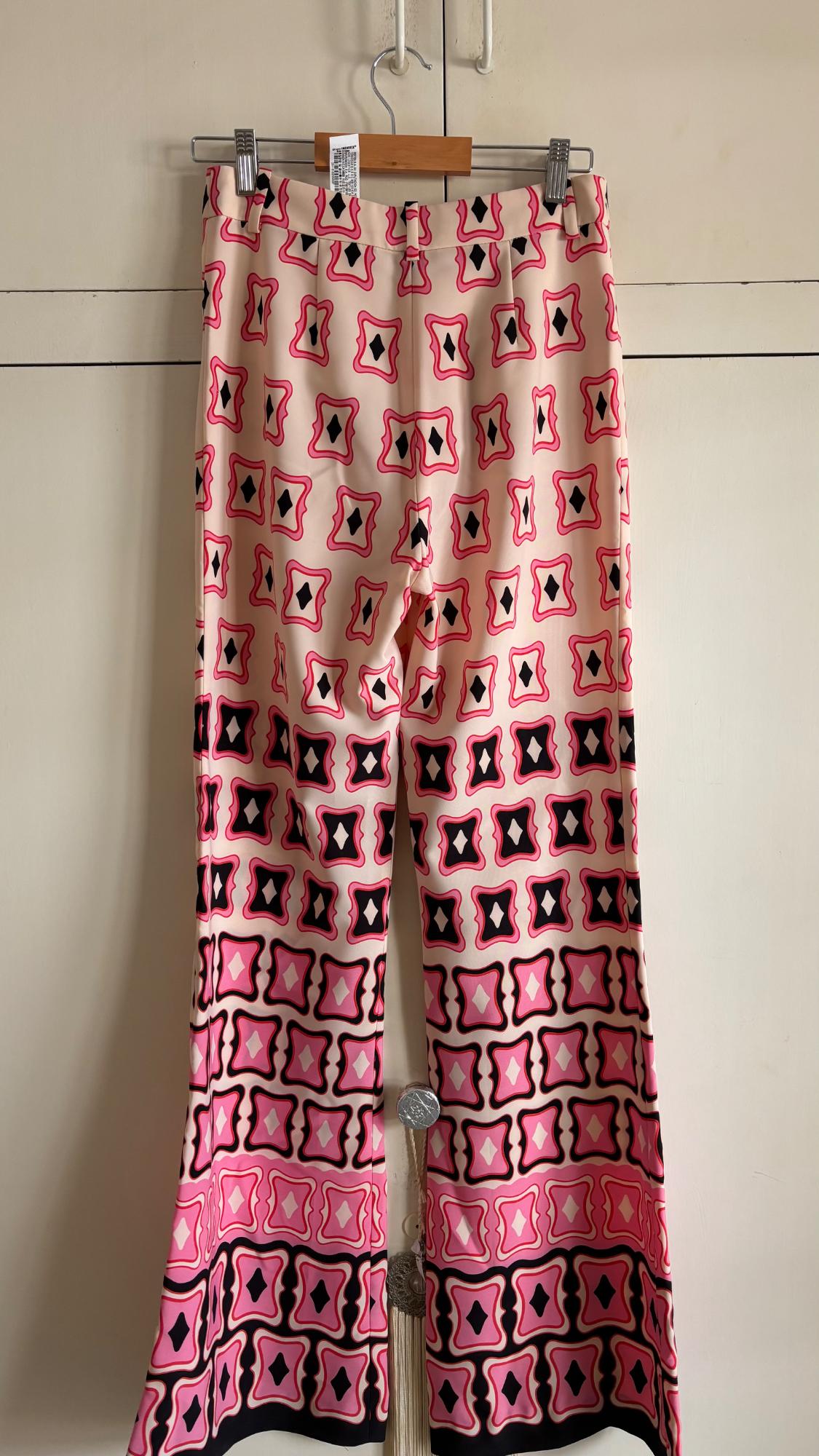 PRINTED FLARED TROUSERS - Image 2