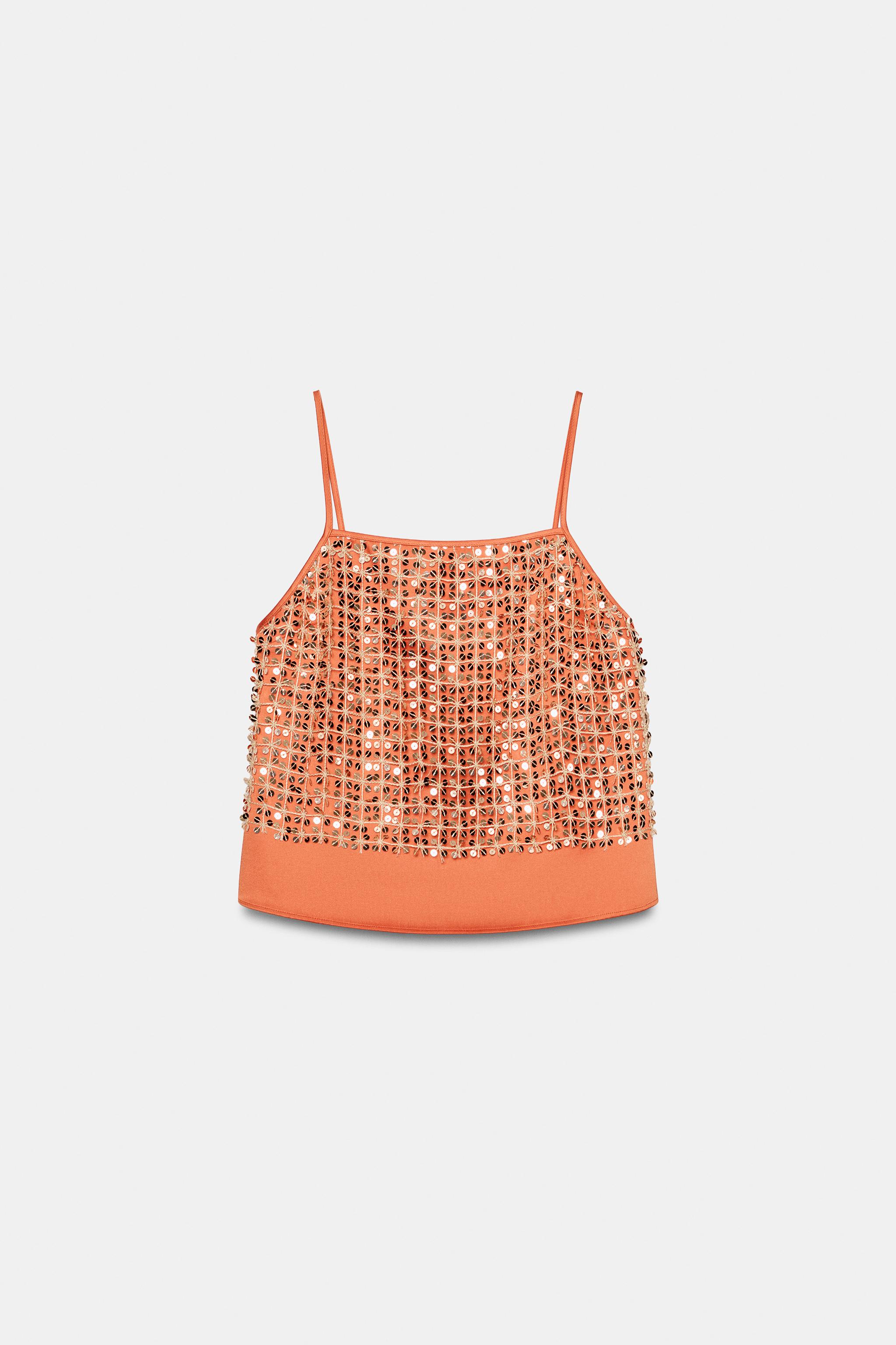 SEQUIN CROP TOP