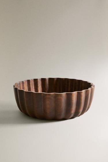 SCALLOPED SALAD BOWL - Brown by Zara