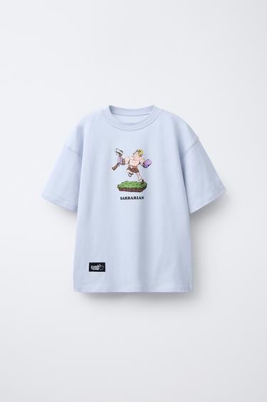 BARBARIAN THE WORLD OF CLASH ™ T-SHIRT - Light blue by Zara