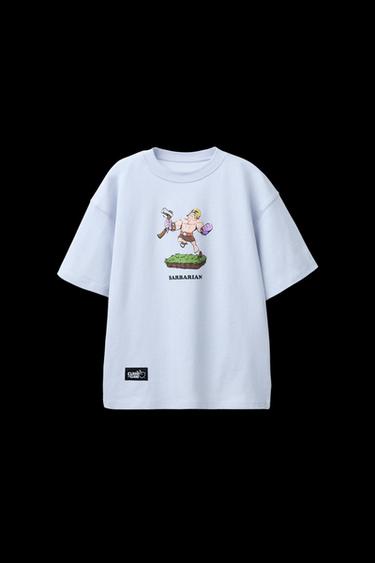 BARBARIAN THE WORLD OF CLASH ™ T-SHIRT - Light blue by Zara - Image 0