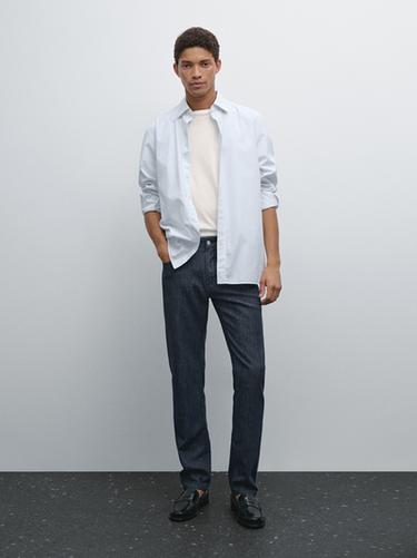 Jean tapered léger - Indigo de Zara - Image 0
