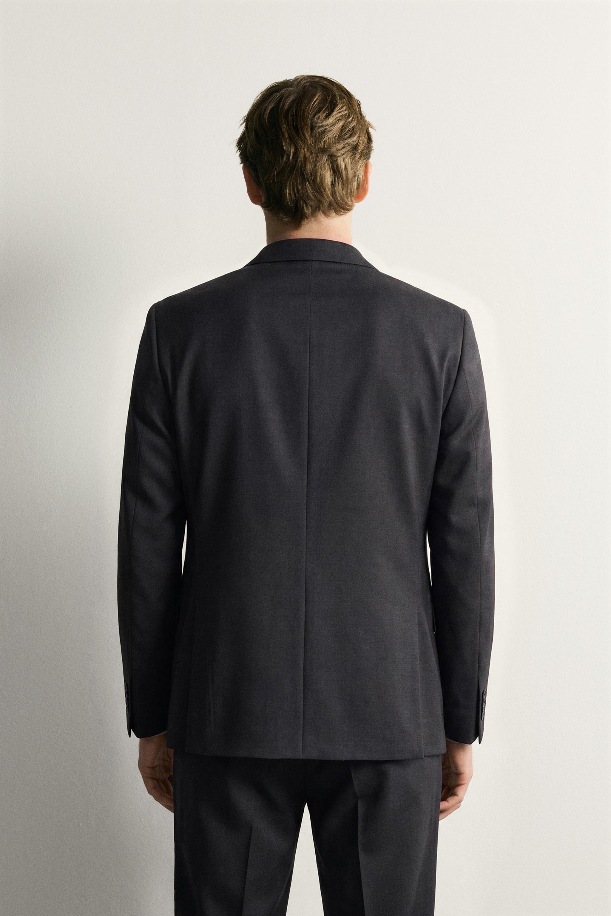 100% WOOL REGULAR FIT SUIT BLAZER