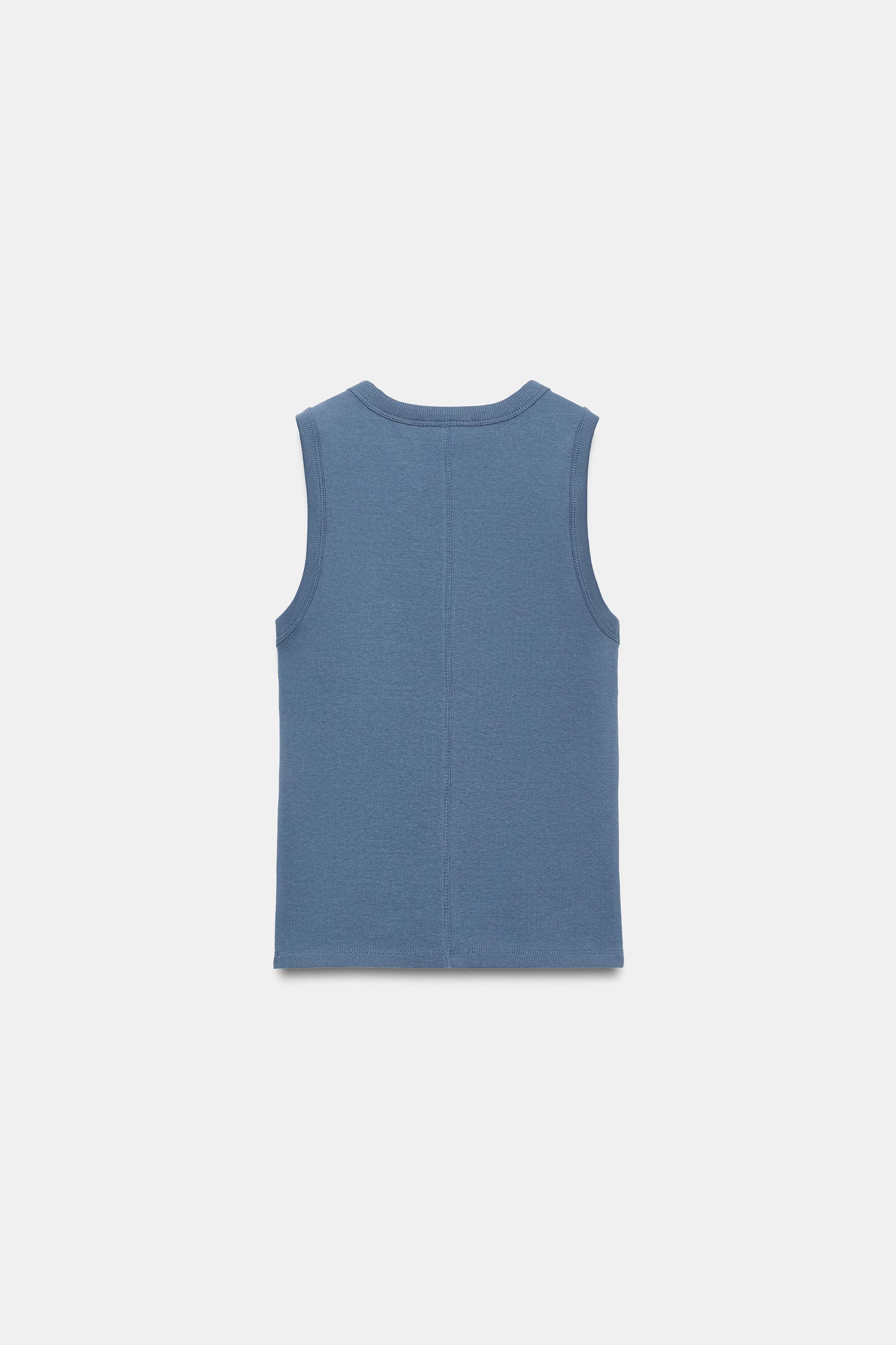 Zara FİTİLLİ ASKILI TOP görsel 6