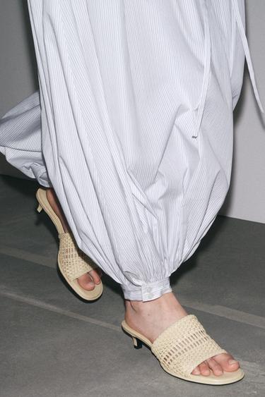 BRAIDED TOP MULES - Vanilla Yellow by Zara