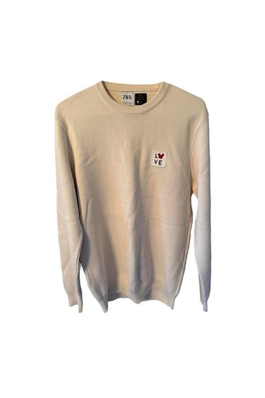 MICKEY MOUSE LOVE DETAIL KNIT SWEATER