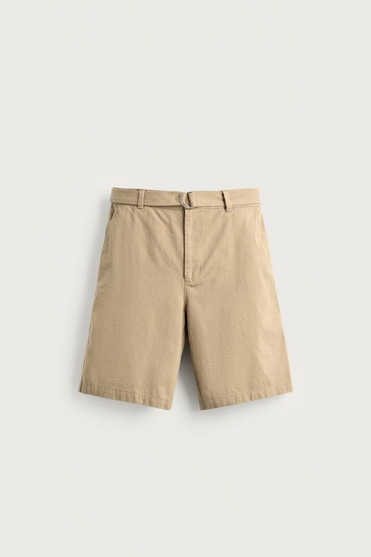 BERMUDA RELAXED FIT CINTURÓN