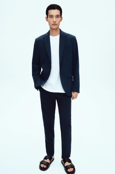 COMFORT SUIT TROUSERS - Bluish by Zara