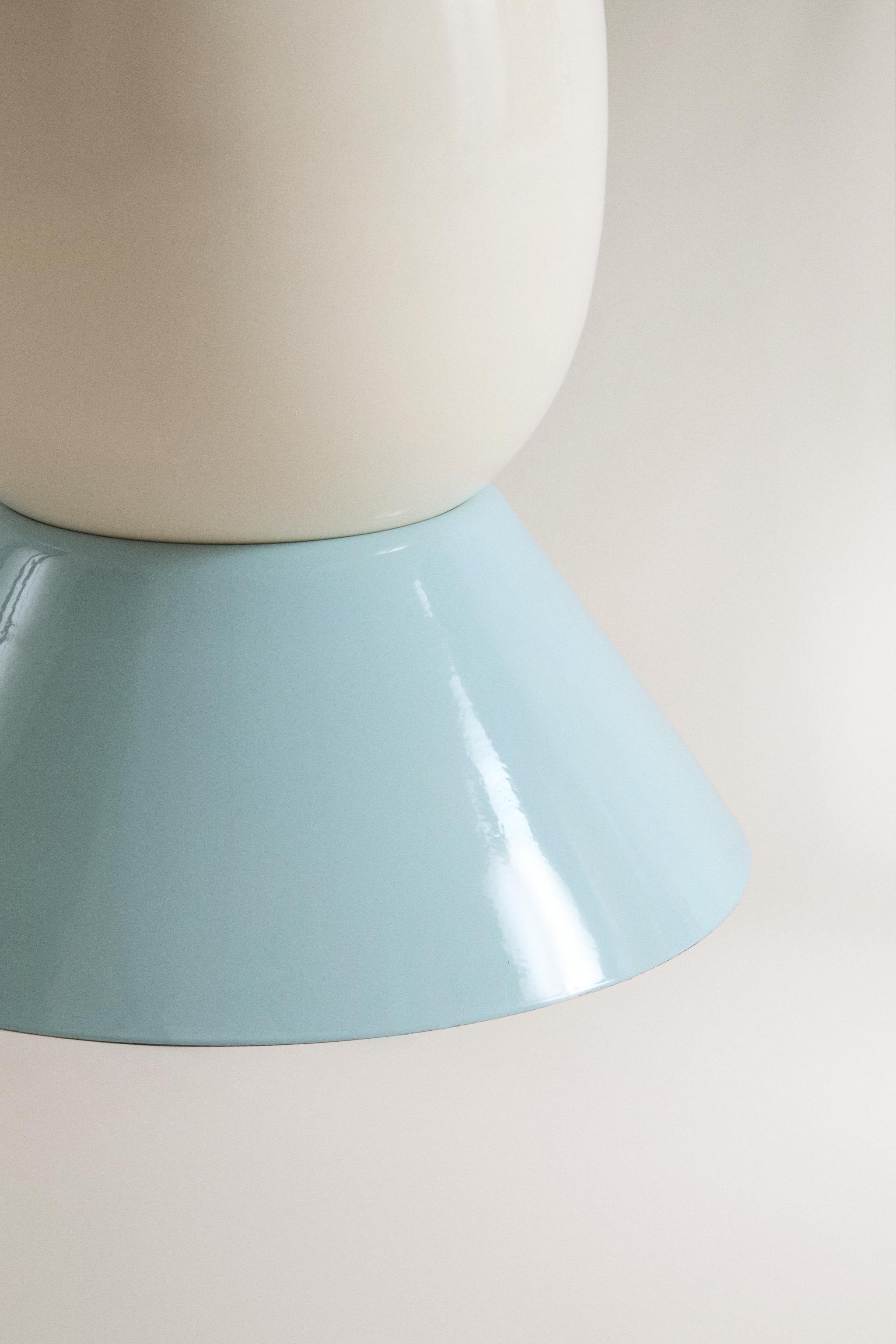 GEOMETRIC METAL SIDE TABLE