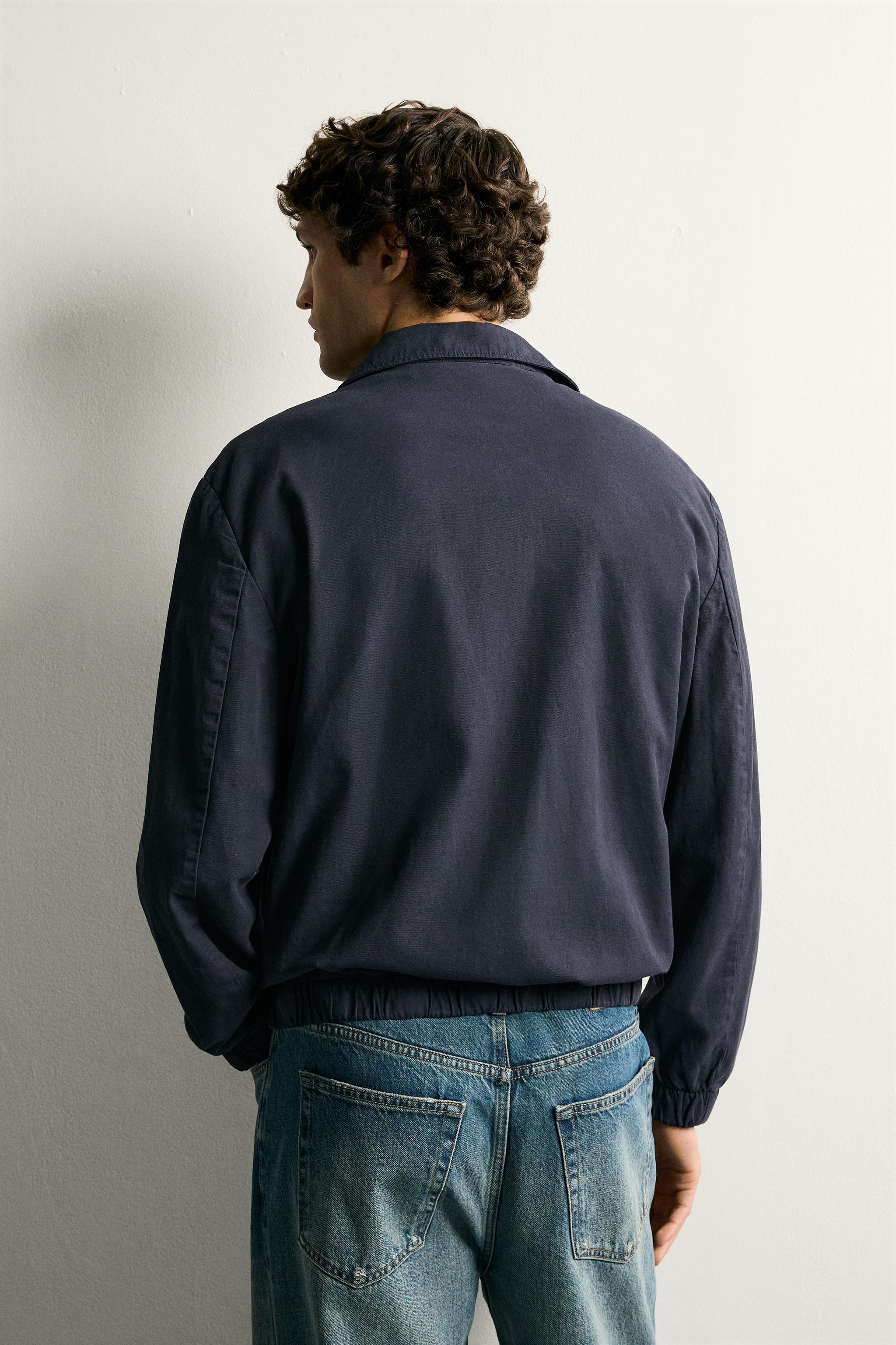 REGULAR FIT ZIP-UP OVERSHIRT