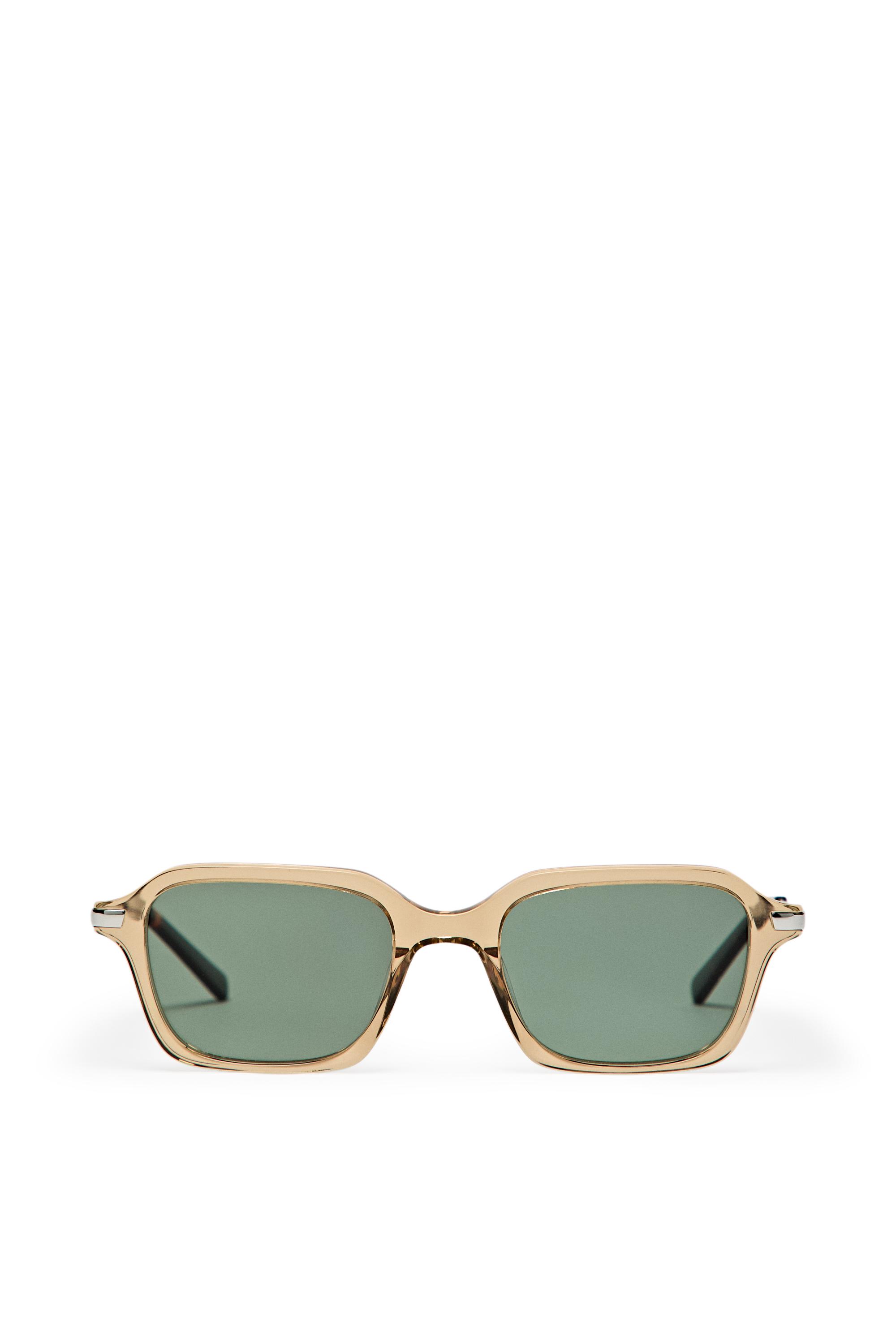 Square sunglasses - Pastel yellow | ZARA United States