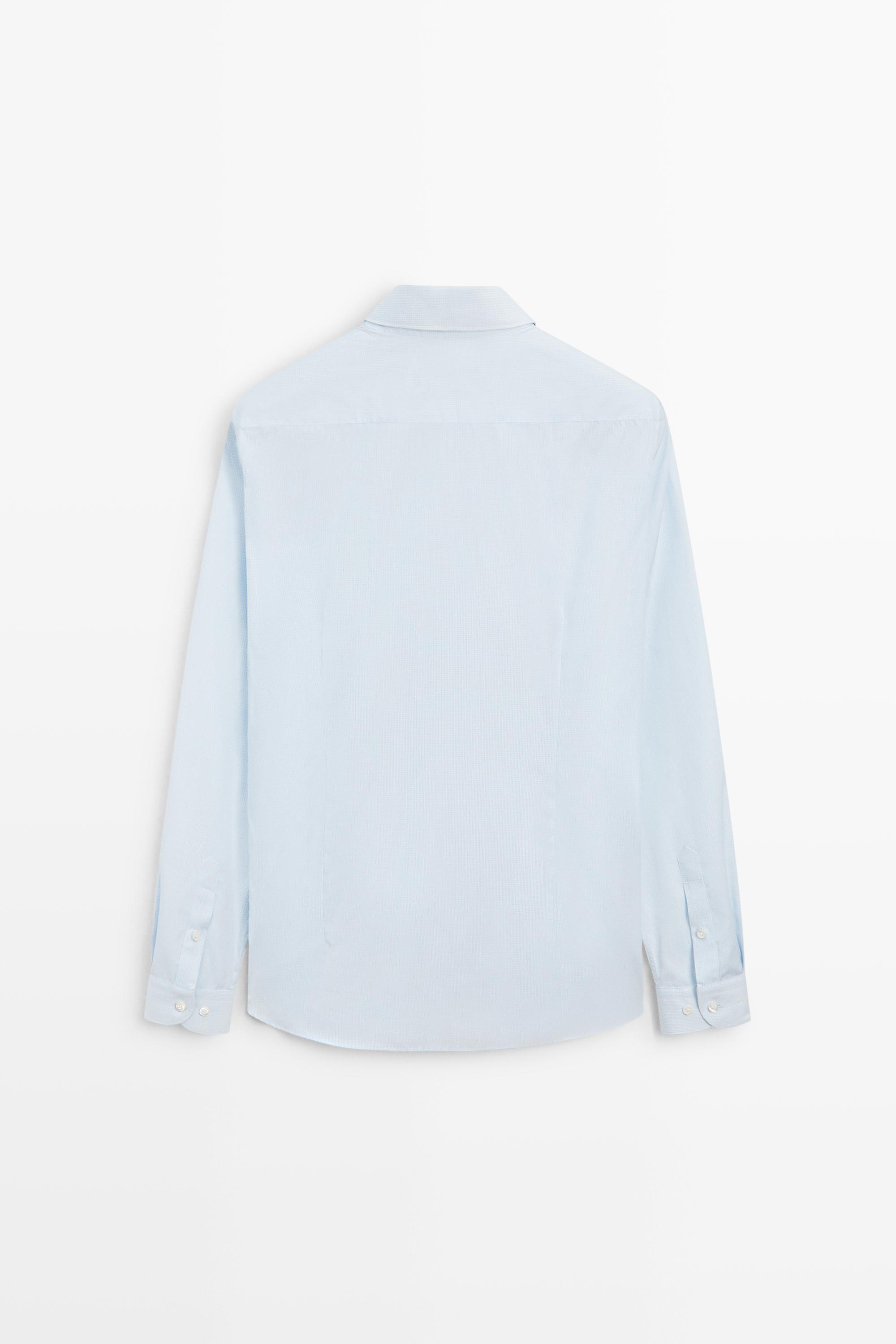 Chemise slim à carreaux vichy