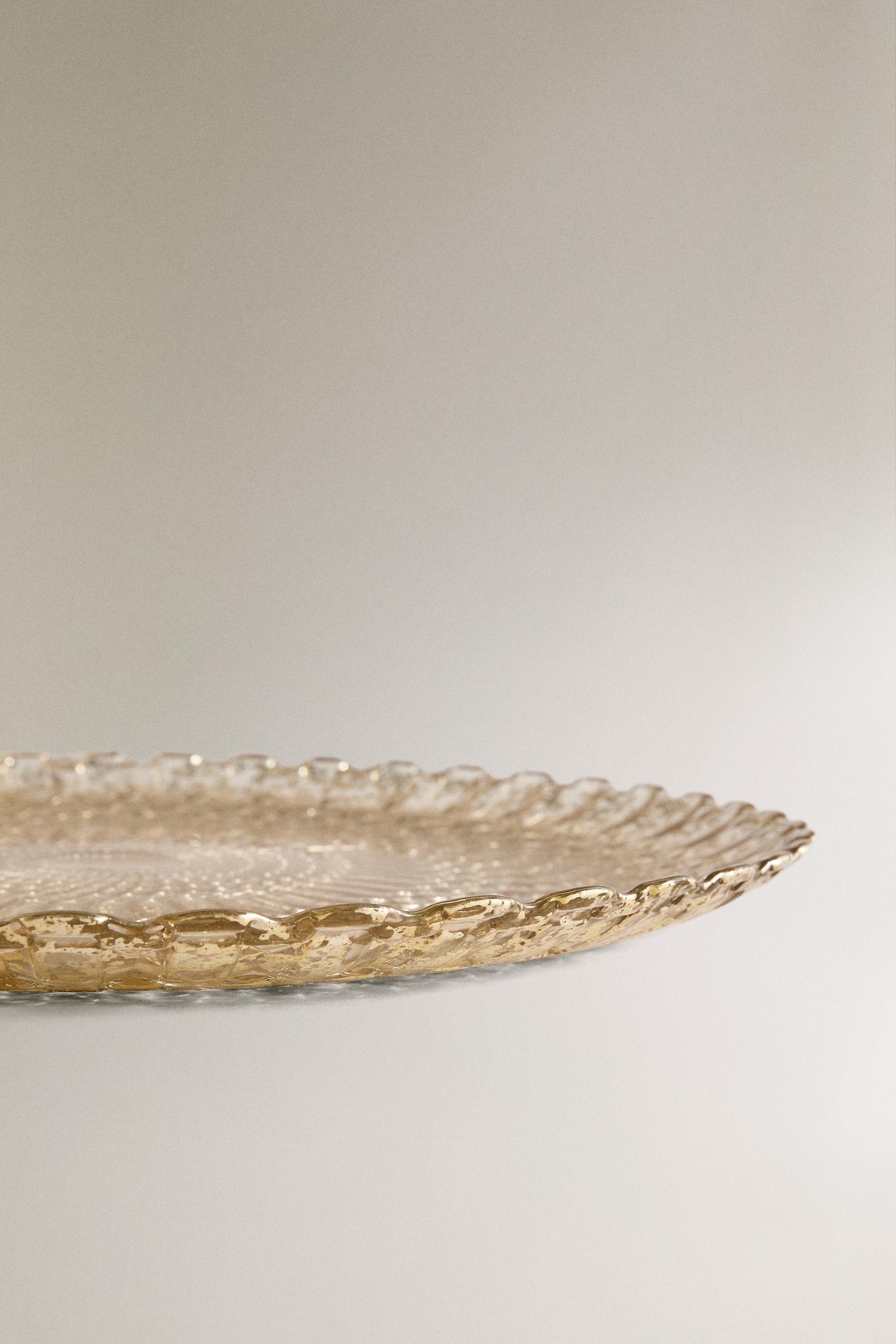 SOUS-ASSIETTE VERRE TEXTURÉ NOËL