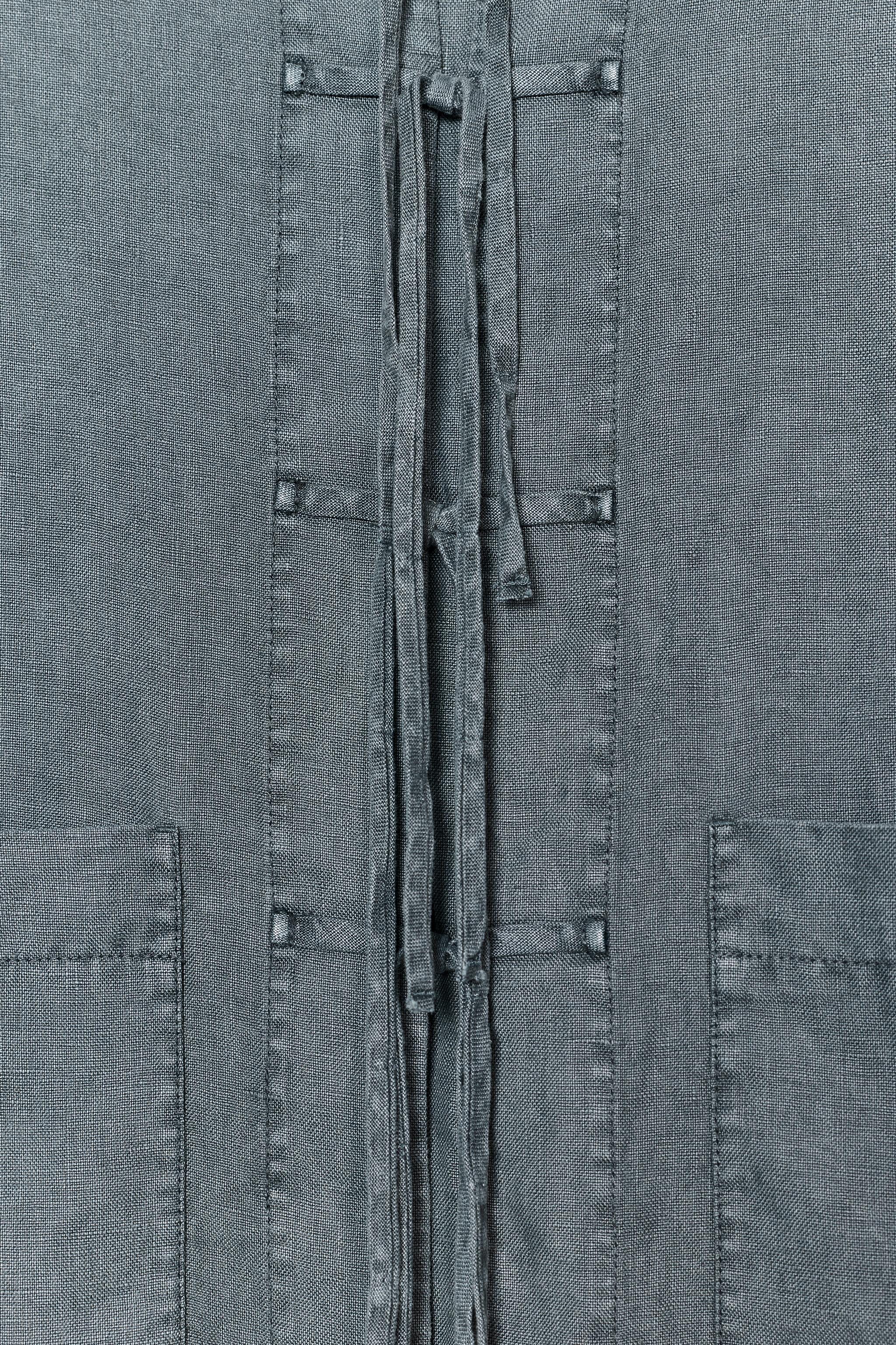TIED LINEN JACKET ZW COLLECTION
