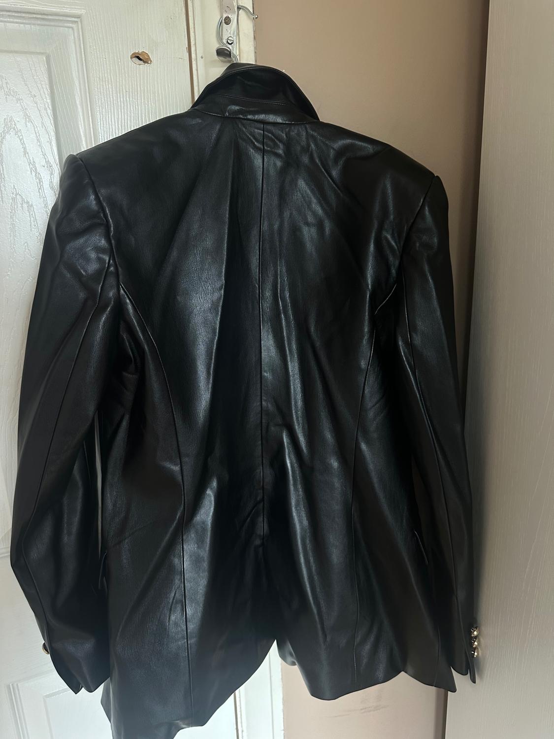 FAUX LEATHER BLAZER - Image 3