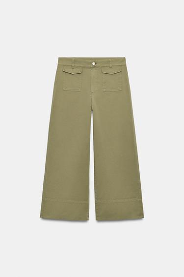 CULOTTES WITH POCKETS - Khaki by Zara - Image 0