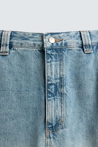 WIDE BAGGY FIT JEANS - Light blue by Zara - Image 8
