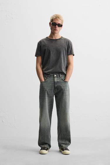 ZARA】 ライダース バギーデニム ワイドデニム バイカーデニム（ZARA 