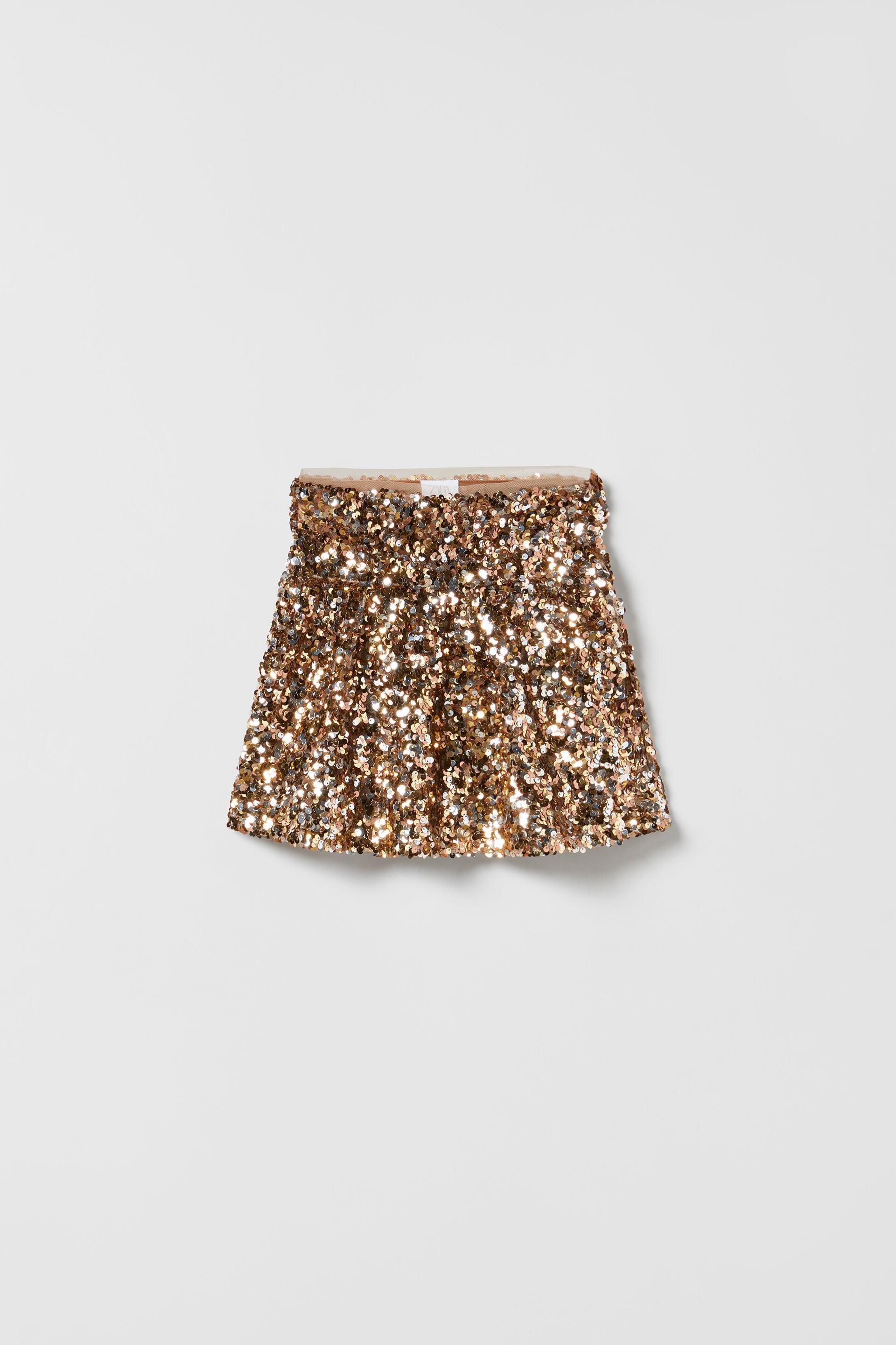 Sequin outlet skirt Zara